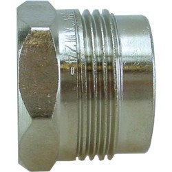 BONFIX Aansluitstuk chroom recht 3/8" bi x M24