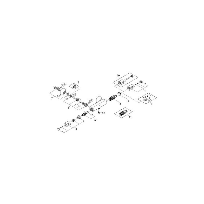 Grohtherm 1000 instelknop 47737 chroom
