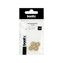 BONFIX TPE-kraanschijf 13 mm (13 x 5,5 x 3 mm) 4 stuks