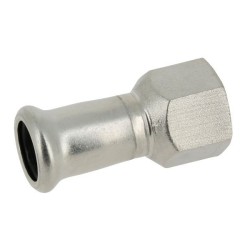 BONFIX M-press RVS-water schroefbus 3/4" bi.dr. x 28 mm