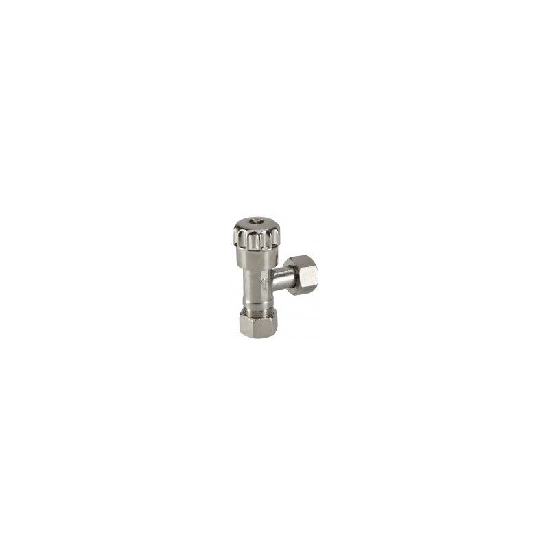 Wiesbaden hoekstopkraan 3/8" x 12mm knel chroom
