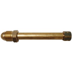 Vulpijp aansluiting Benegas(pol) - vleugelmoer x 3/8" Links wartel