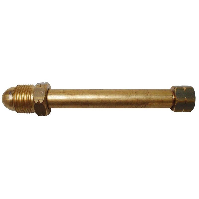 Vulpijp aansluiting Benegas(pol) - vleugelmoer x 3/8" Links wartel