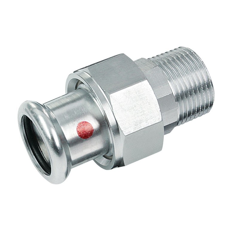 BONFIX M-press C-staal 3-delige koppeling 1" bu.dr. x 22 mm