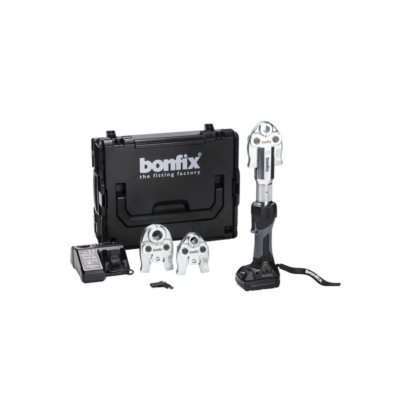 BONFIX 19kN accu-persmachine met U-profielbekken 16-20-25 mm