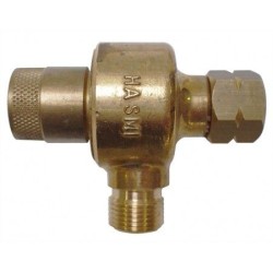 Drukregelaar instelbaar 0-2bar 3/8"Links wartel x 3/8"Links bt.dr.