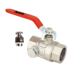 BONFIX Kogelkraan 3/4" - bi. x bi. - rode hendel - aftapper - PN30