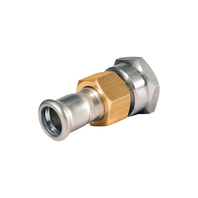 BONFIX M-press RVS-water 3-delige koppeling 1" bi.dr. x 28 mm