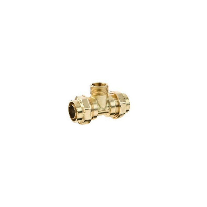 Beulco PE koppeling T-stuk 2 x (32 - 2,9/3mm) x (1" bt en 3/4" bi)