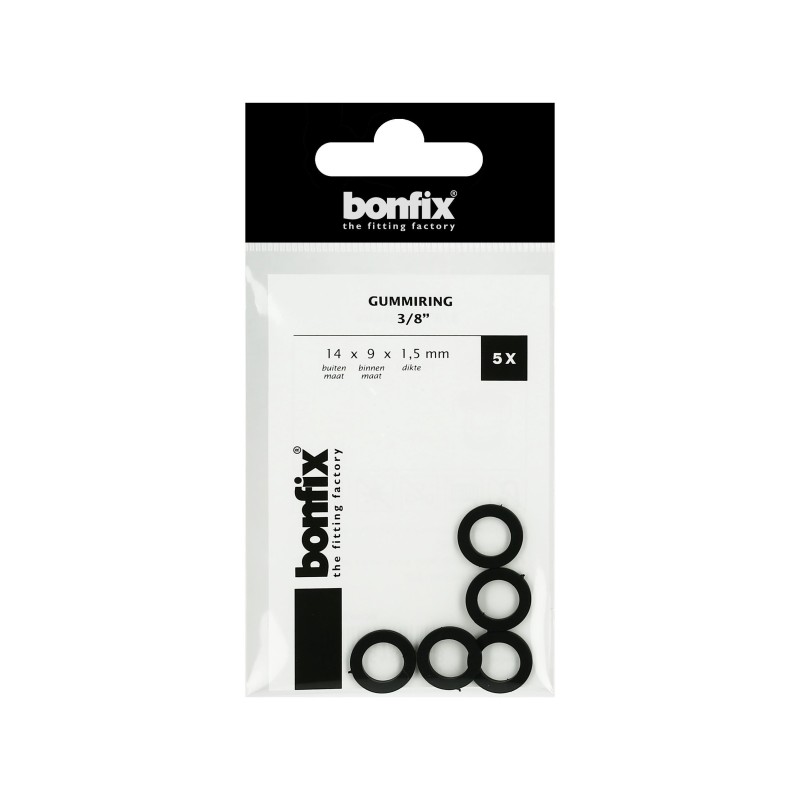 BONFIX Gummiring 3/8" (14 x 9 x 1,5 mm) 5 stuks