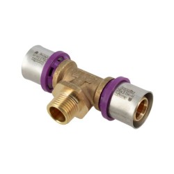 BONFIX Alu-pers T-stuk 26 x 1/2" bu.dr. x 26 mm