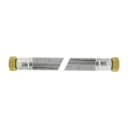 BONFIX DN20 Flexibele RVS aansluitleiding recht 3/4" x 3/4" - 40 cm.