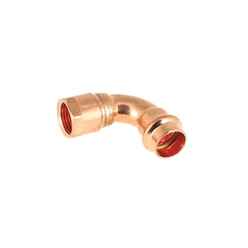 BONFIX V-press aquagas bocht 90° 1" bi.dr. x 28 mm