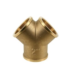 BONFIX Draad messing Y-stuk 2" bi.dr.