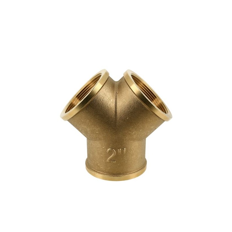 BONFIX Draad messing Y-stuk 2" bi.dr.