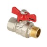 BONFIX Kogelkraan 3/8" - binnen x buitendraad- rode vlindergreep PN40