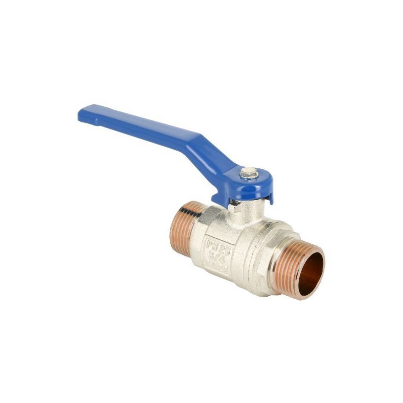 BONFIX Kogelkraan 3/4" - 2 x buitendraad - blauwe hendel - PN25