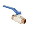 BONFIX Kogelkraan 3/4" - 2 x buitendraad - blauwe hendel - PN25