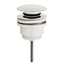 UniMatch clickwaste afvoerplug 5/4" glans wit