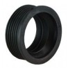 Overgangsring /-rubbermanchet 50 x 40 mm metaal / pvc