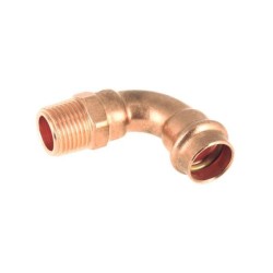 BONFIX V-press aquagas bocht 90° 1/2" bu.dr. x 18 mm
