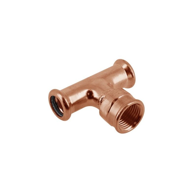 BONFIX M-press RK-water T-stuk 22 x 3/4" bi.dr. x 22 mm