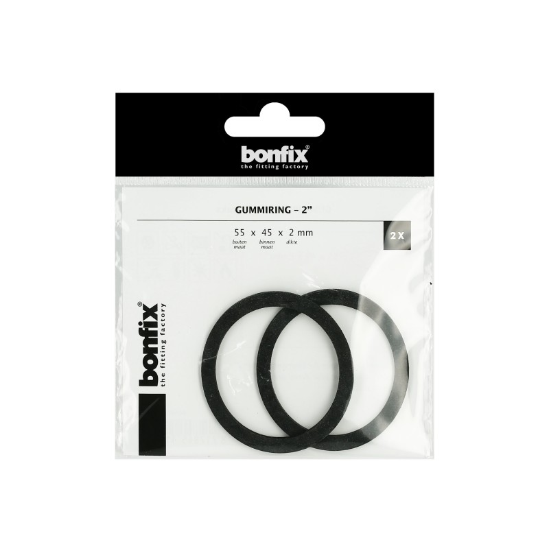 BONFIX Gummiring 2" (55 x 45 x 2 mm) 2 stuks