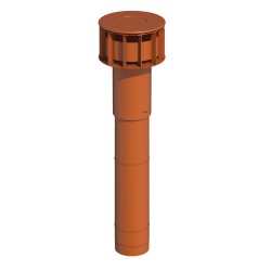 Ubbink Multivent Basis dakdoorvoer 131 - 980 mm - rood