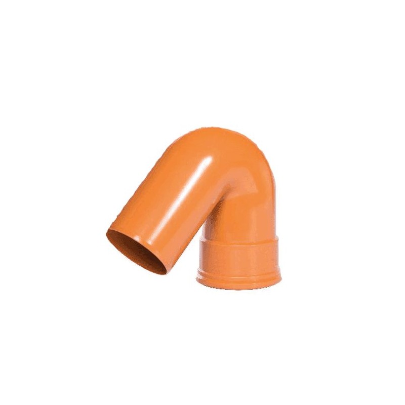 Pipelife HWA Sifon bocht 135gr. 110mm Mof x Spie Roodbruin