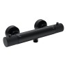 Ribbd thermostatische douchemengkraan hartafstand 15 cm mat zwart