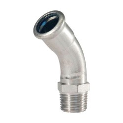 BONFIX M-press RVS-water bocht 45° 1/2" bu.dr. x 15 mm