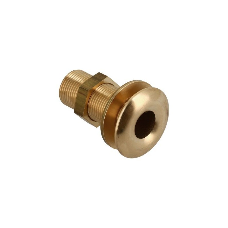 BONFIX Huiddoorvoer bol messing incl. moer en ring 1/2"