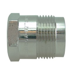 BONFIX Aansluitstuk chroom recht 1/2" bi x M24
