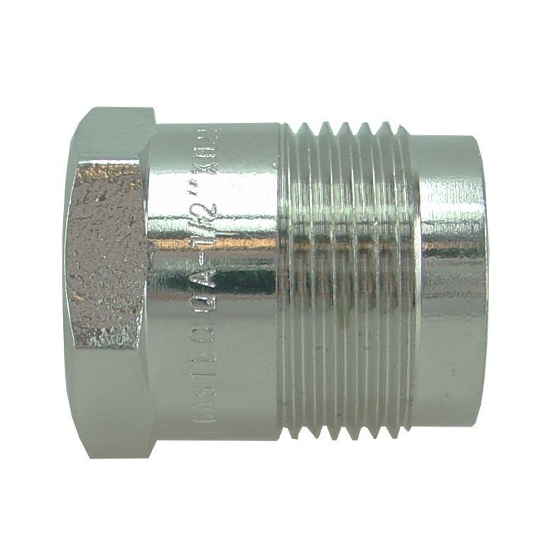 BONFIX Aansluitstuk chroom recht 1/2" bi x M24