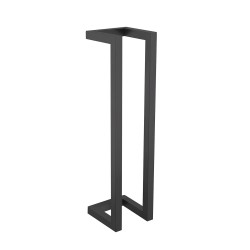 Loft handdoekrek 50 x 12.5 x 12.5 cm mat zwart