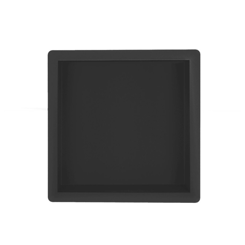 Demis inbouwnis 30 x 30 x 10 cm mat zwart