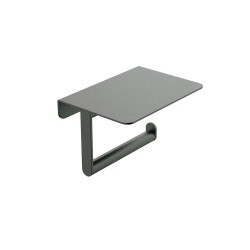 Alonzo toiletrolhouder met planchet gunmetal PVD 