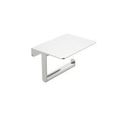 Alonzo toiletrolhouder met planchet chroom 
