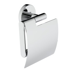 Alonzo toiletrolhouder met klep chroom 