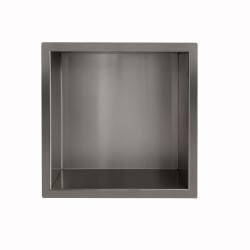 Demis inbouwnis 30 x 30 x 7 cm gunmetal PVD
