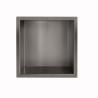 Demis inbouwnis 30 x 30 x 7 cm gunmetal PVD