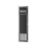 Rocko toiletrolhouder met klep en reserverolhouder inbouw gunmetal