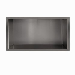 Demis inbouwnis 60 x 30 x 10 cm gunmetal