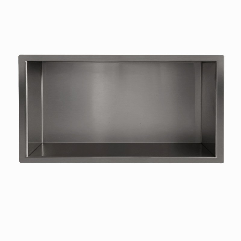 Demis inbouwnis 60 x 30 x 10 cm gunmetal