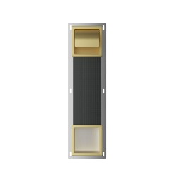 Rocko toiletrolhouder klep reserverolhouder inbouw geborsteld messing