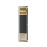 Rocko toiletrolhouder klep reserverolhouder inbouw geborsteld messing