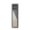 Rocko toiletrol- en borstelhouder inbouw betegelbaar gunmetal PVD