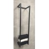 Loft handdoekrek 95 x 25 x 20 cm gunmetal PVD