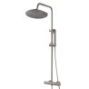 Caral thermostatische regendoucheset opbouw geborsteld staal PVD