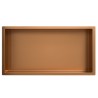 Demis inbouwnis 60 x 30 x 10 cm geborsteld brons koper pvd